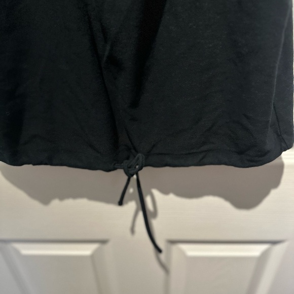 Madewell Poplin Puff Sleeve Crop Top Womens Sz XS Black Blue Boho Summer - Picture 5 of 6